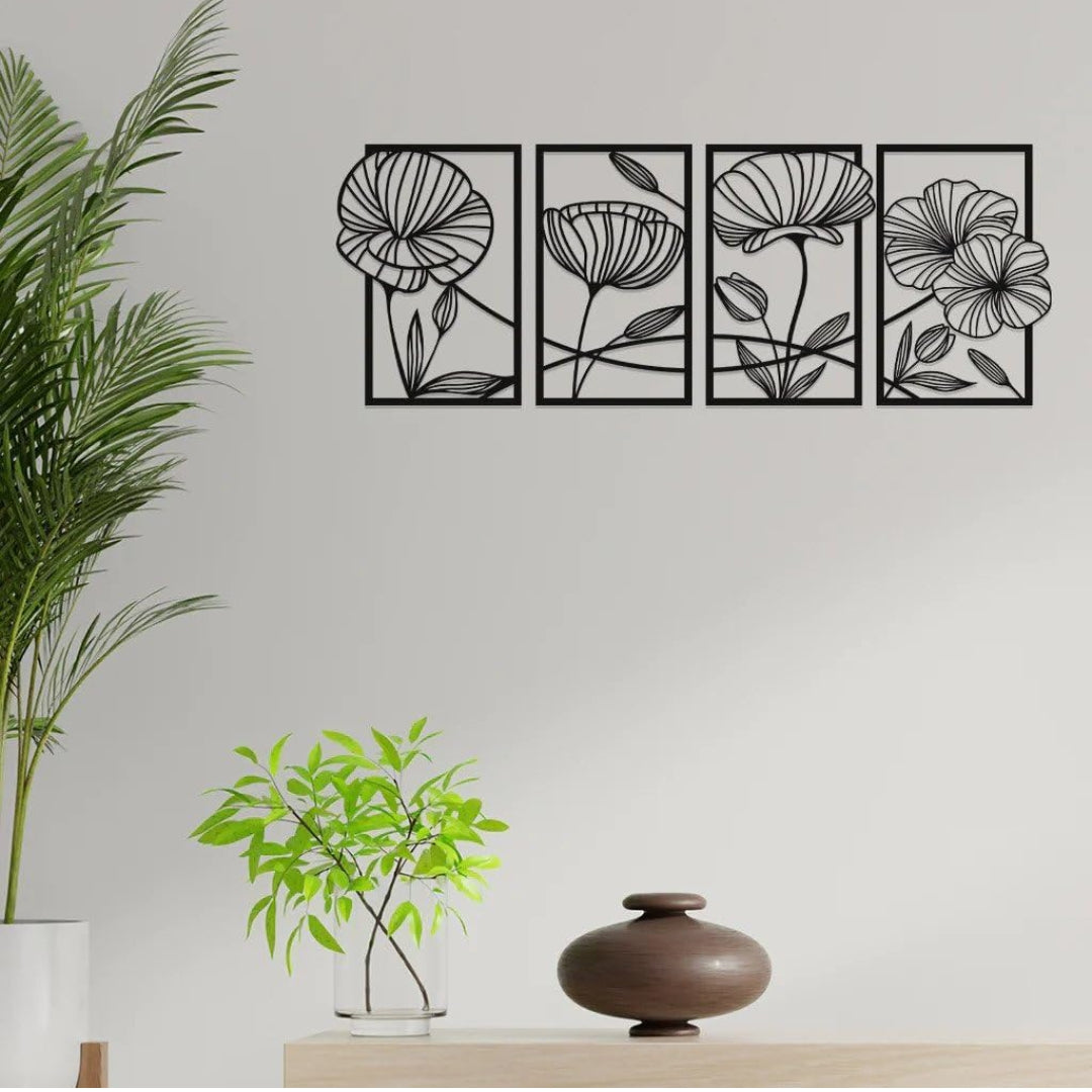 Wooden wall Art Flower